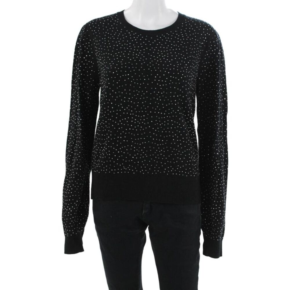 Generation Love Unisex Pullover Sweater Black Crystal Wool Cashmere Size S